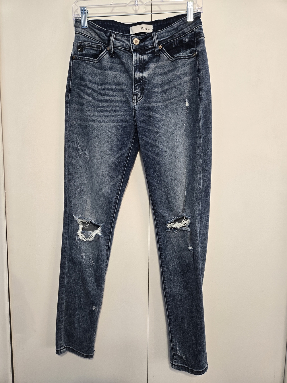 KanCan Distressed Skinny Jeans Women's Size 5/26 Medium Wash Stretch